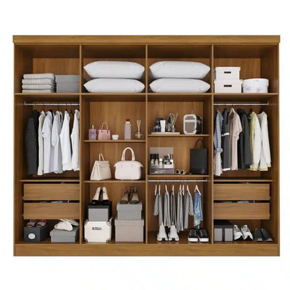 GUARDA ROUPA RECIFE 2.41 M COM 8 PORTAS E 4 GAVETAS – SALLETO