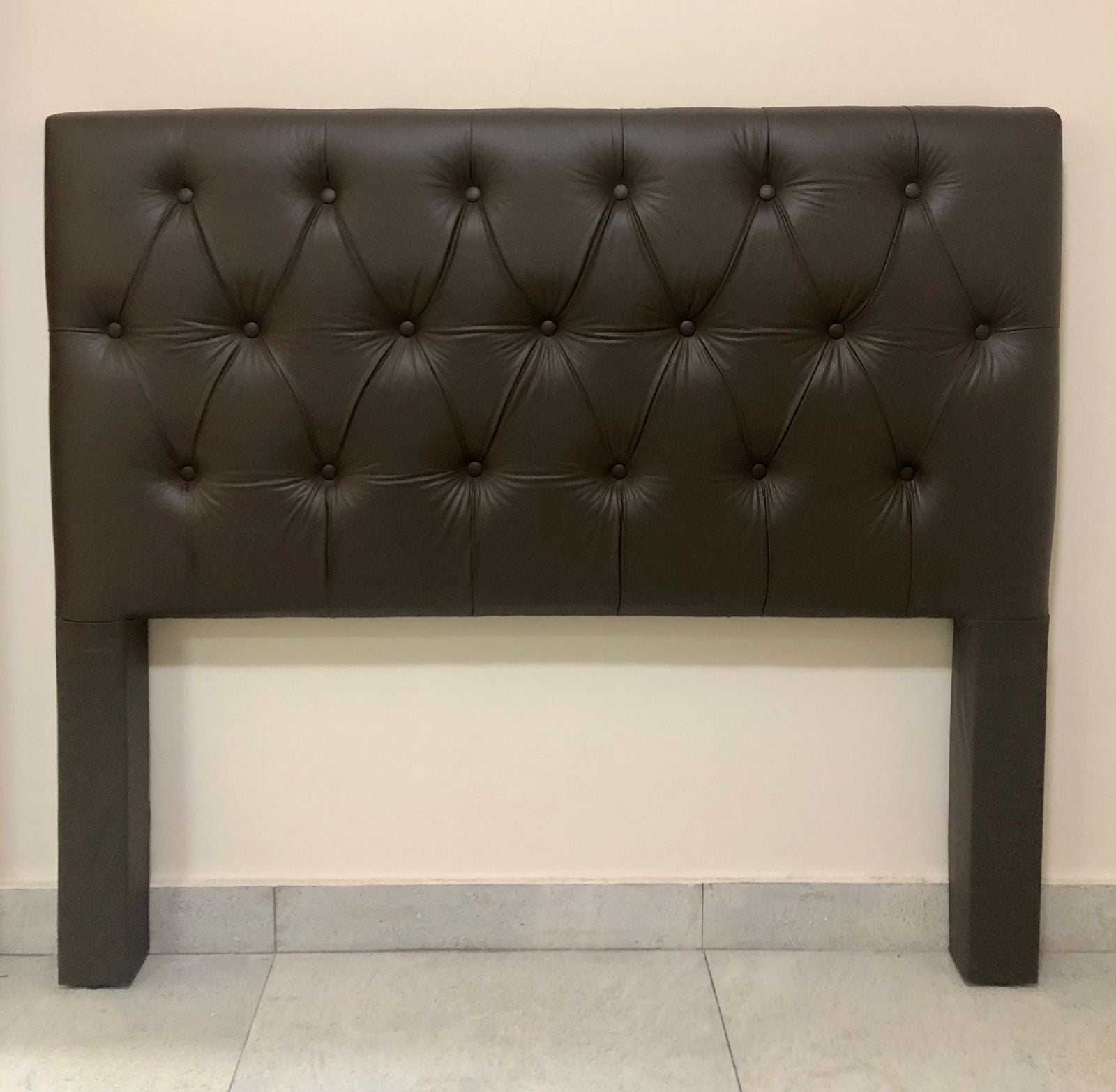 Cabeceira Casal Hera 140 Corino Marrom