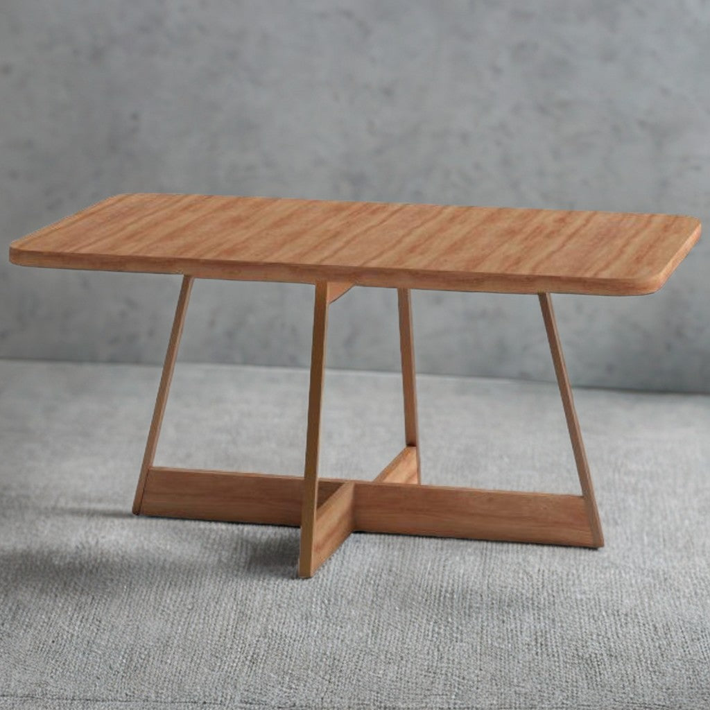 Mesa Átria 1592 Retangular 160 Rosê Cobre/Nogal Freijó – CARRARO MÓVEIS