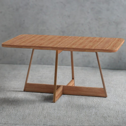 Mesa Átria 1592 Retangular 160 Rosê Cobre/Nogal Freijó – CARRARO MÓVEIS