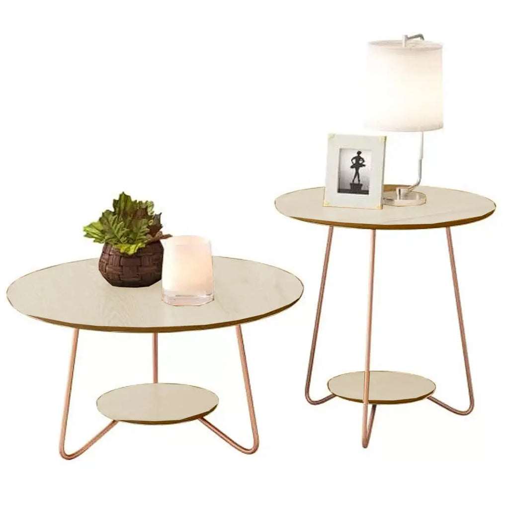 Conjunto Liz Mesa de Centro e Lateral EJ freijó off