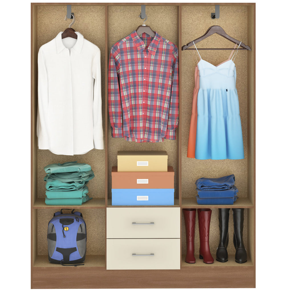 Guarda-Roupa 6 Portas Jamaica 6002 Manchester/Champagne – FELLICCI - Móveis furniture