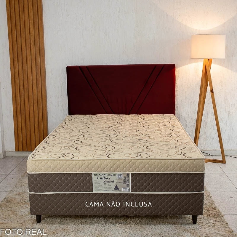 Cabeceira Casal Jade Veludo Bordô Larg. 1.40m