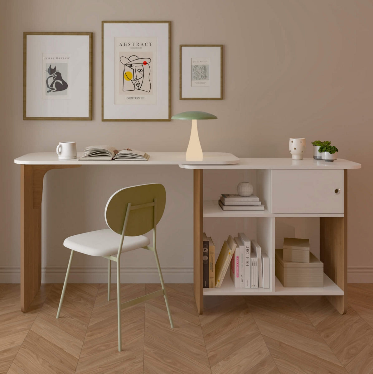 Escrivaninha Nomad Cinamono/Off White – ARTELY