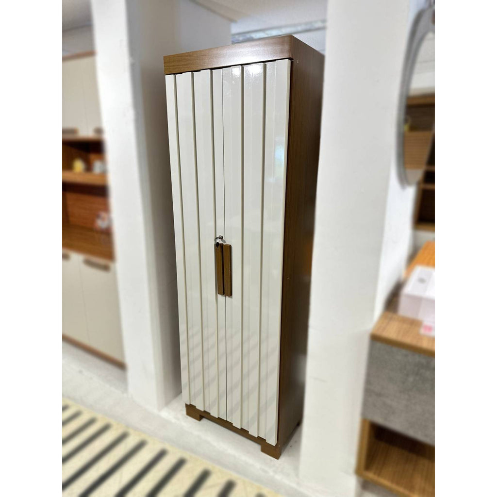 Armário Multiuso Florida Ripado - Cinamomo/ Off White - Móveis furniture