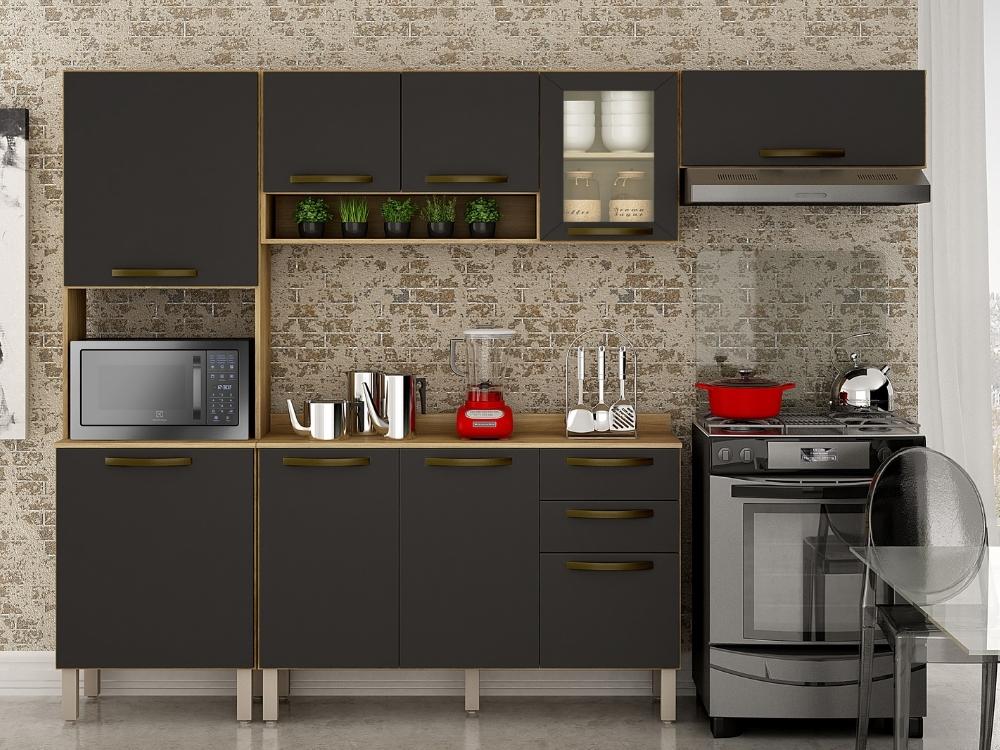 Cozinha Completa Valência com Aéreo 3 portas Reflecta 4 peças - Móveis furniture