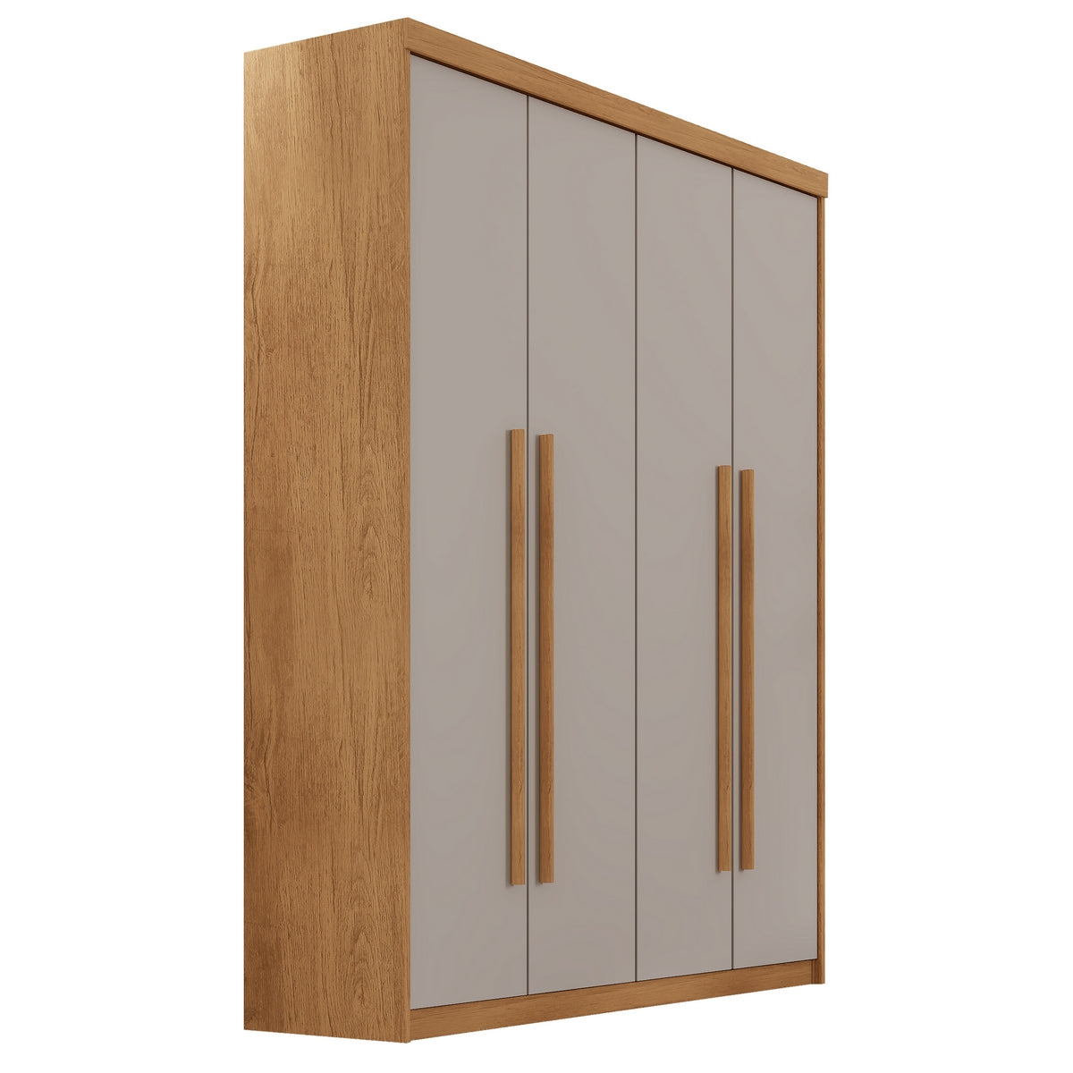 Guarda-Roupa 4 Portas Hawaii 1,21 m Naturale/Off White – RUFATO