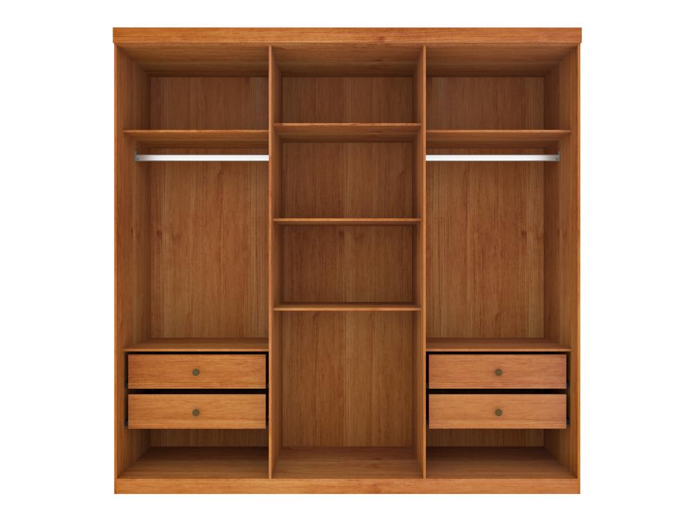 Guarda-Roupa Suécia 6 portas e 3 gavetas Tcil – Cinamomo - Móveis furniture