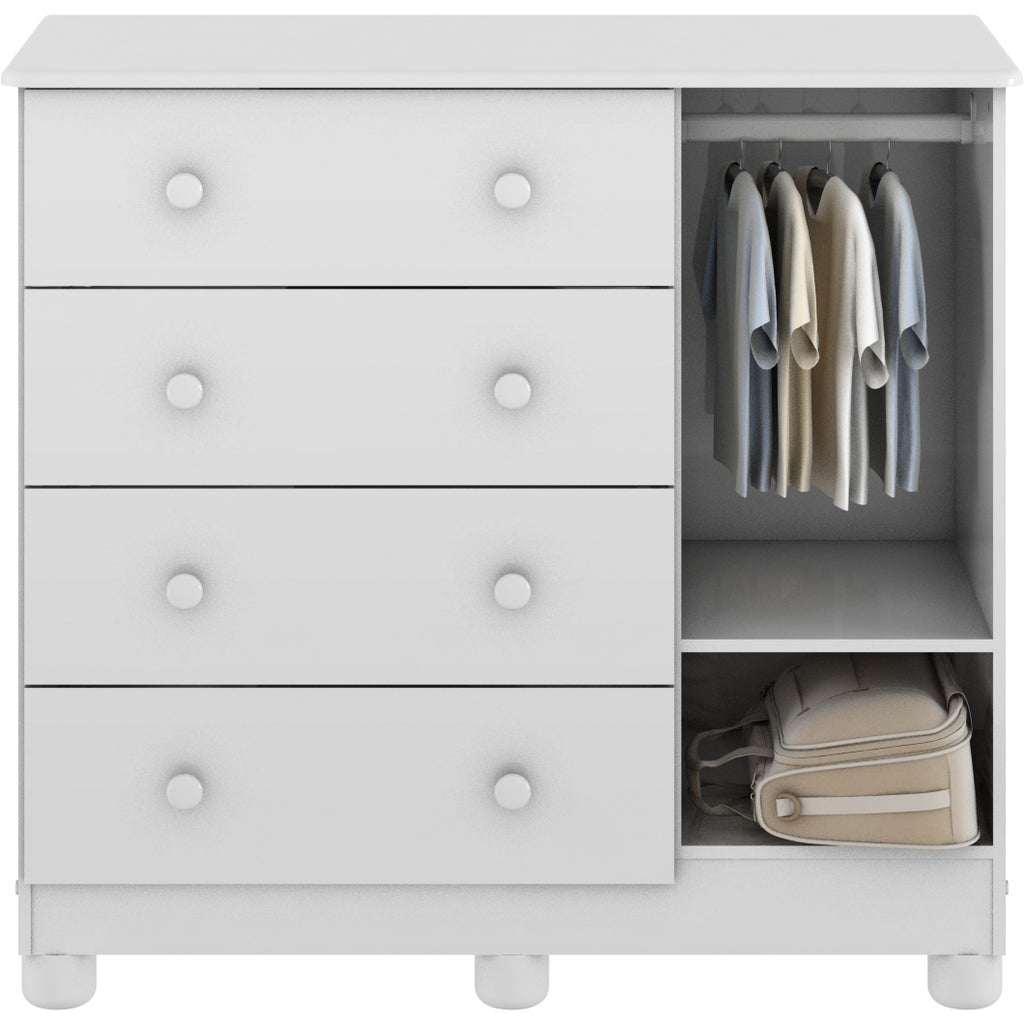 Cômoda Tedy Branco Brilho – PEROBA MÓVEIS