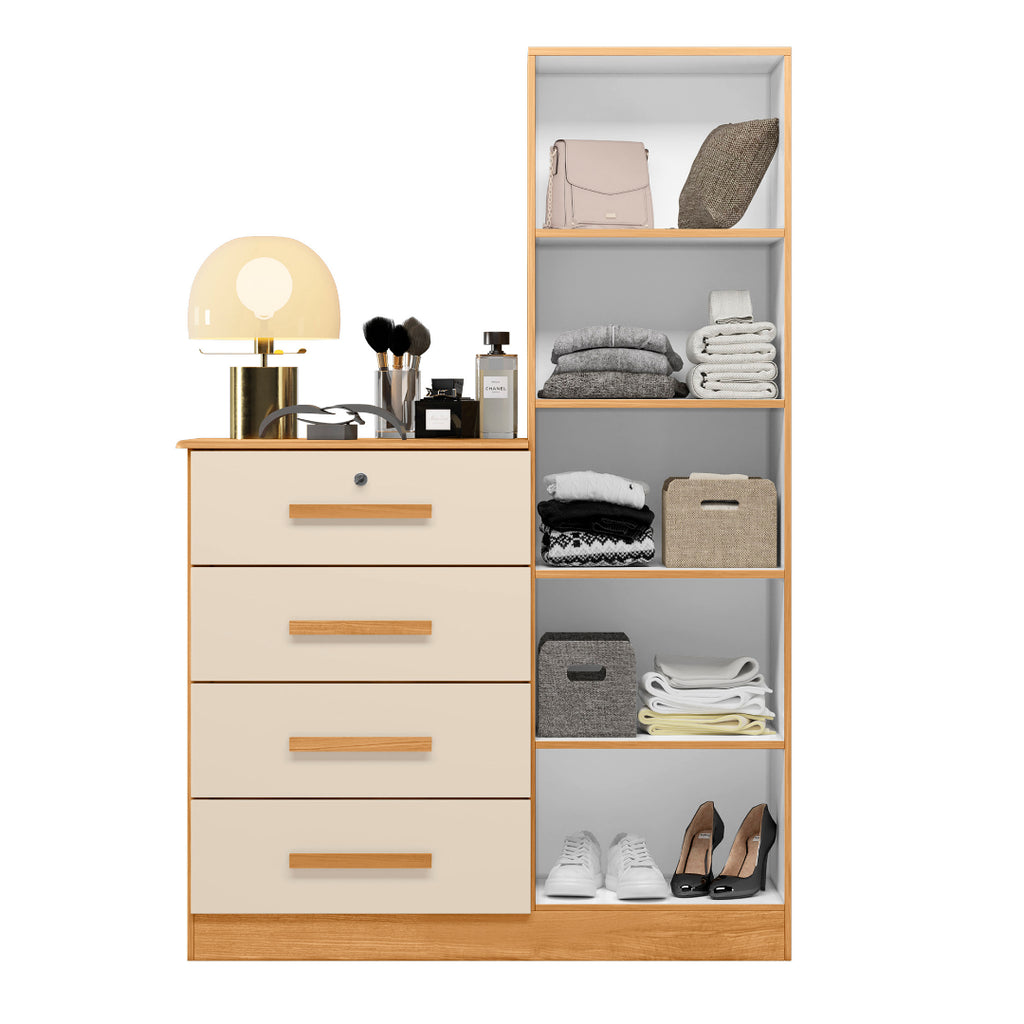 Cômoda Belize Plus Carvalho Grife/Off White – MÓVEIS ALBATROZ - Móveis furniture