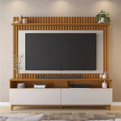 Home NT 1340 Ripado Larg. 1.83m Freijó/Off Notável - Móveis furniture