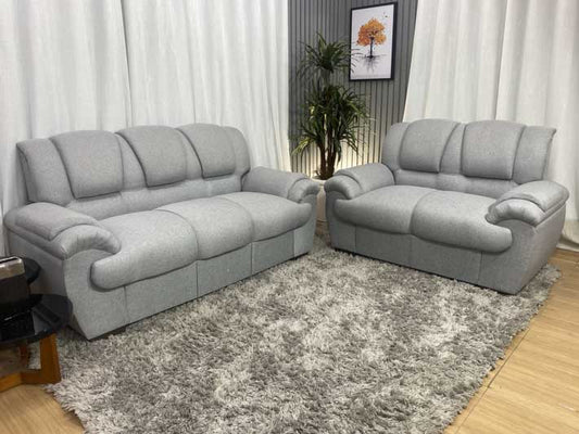 Sofá 2 e 3 Lugares Linho Cinza Mônaco