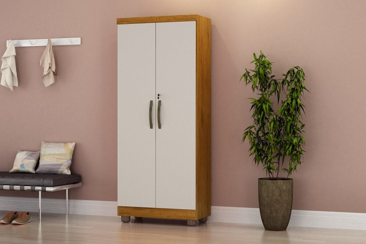 Multiuso Toronto 2P Cinamomo.Off White Nyne - Móveis furniture