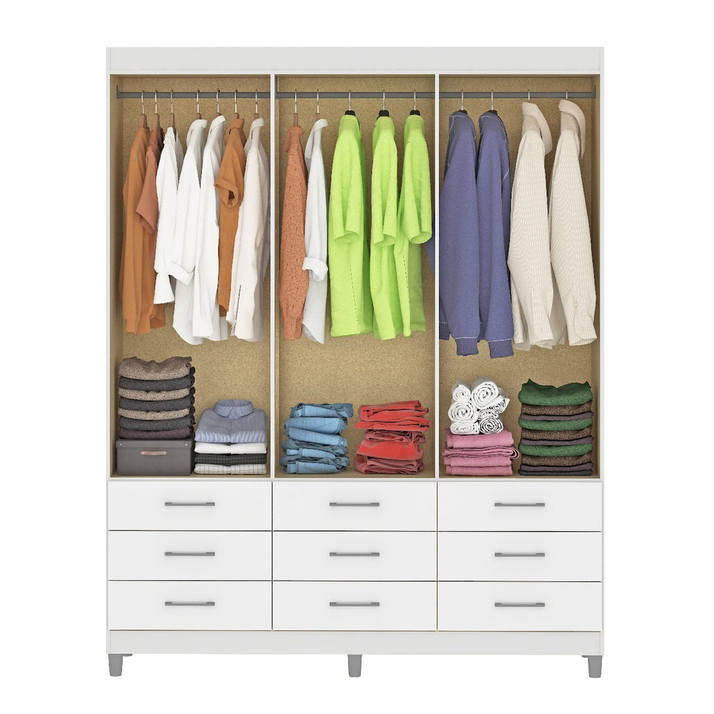 Guarda-Roupa 6 Portas Paraty 3690 1,50 m Branco – FELLICCI