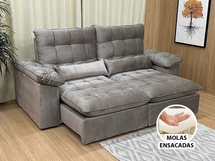 SOFÁ RETRÁTIL AURORA 2.30 - Móveis furniture