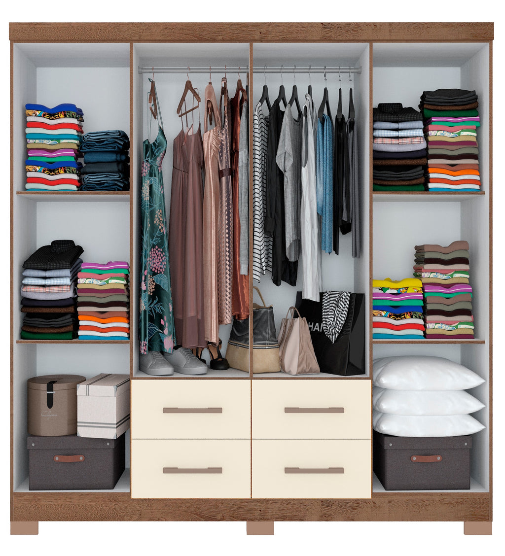 Roupeiro Itapema 8 Portas 4 Gavetas - Móveis furniture