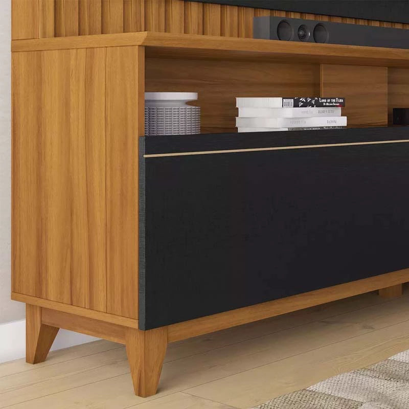 Home NT 1340 Ripado Larg. 1.83m Freijó/Preto Notável