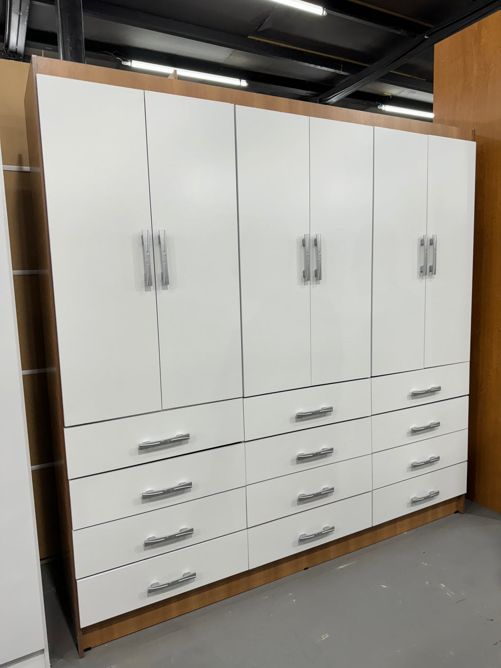 Guarda Roupa New Monaco Casal 6 Portas 12 Gavetas Evidencia - Móveis furniture