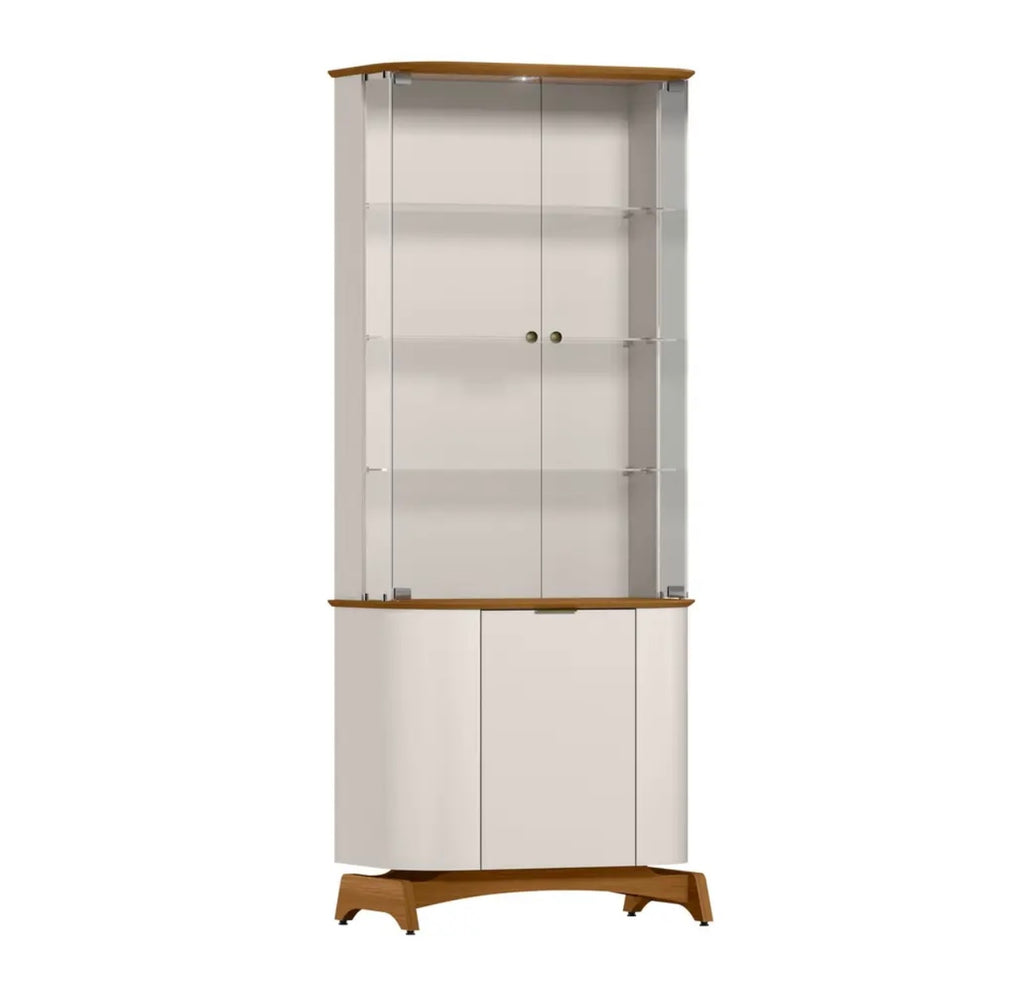 Cristaleira Serena com 3 Portas e LED New Ceval