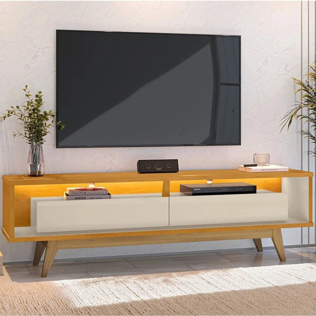 Rack Roma 180cm para Tv Até 65 Polegadas com Led e 2 Gavetas Rv Móveis