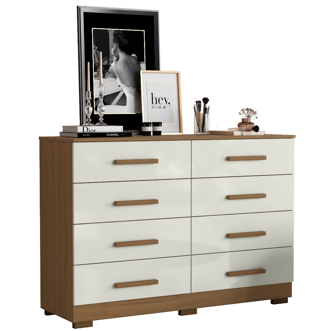 Cômoda 8 Gavetas Atacama/Off White – ARAMÓVEIS