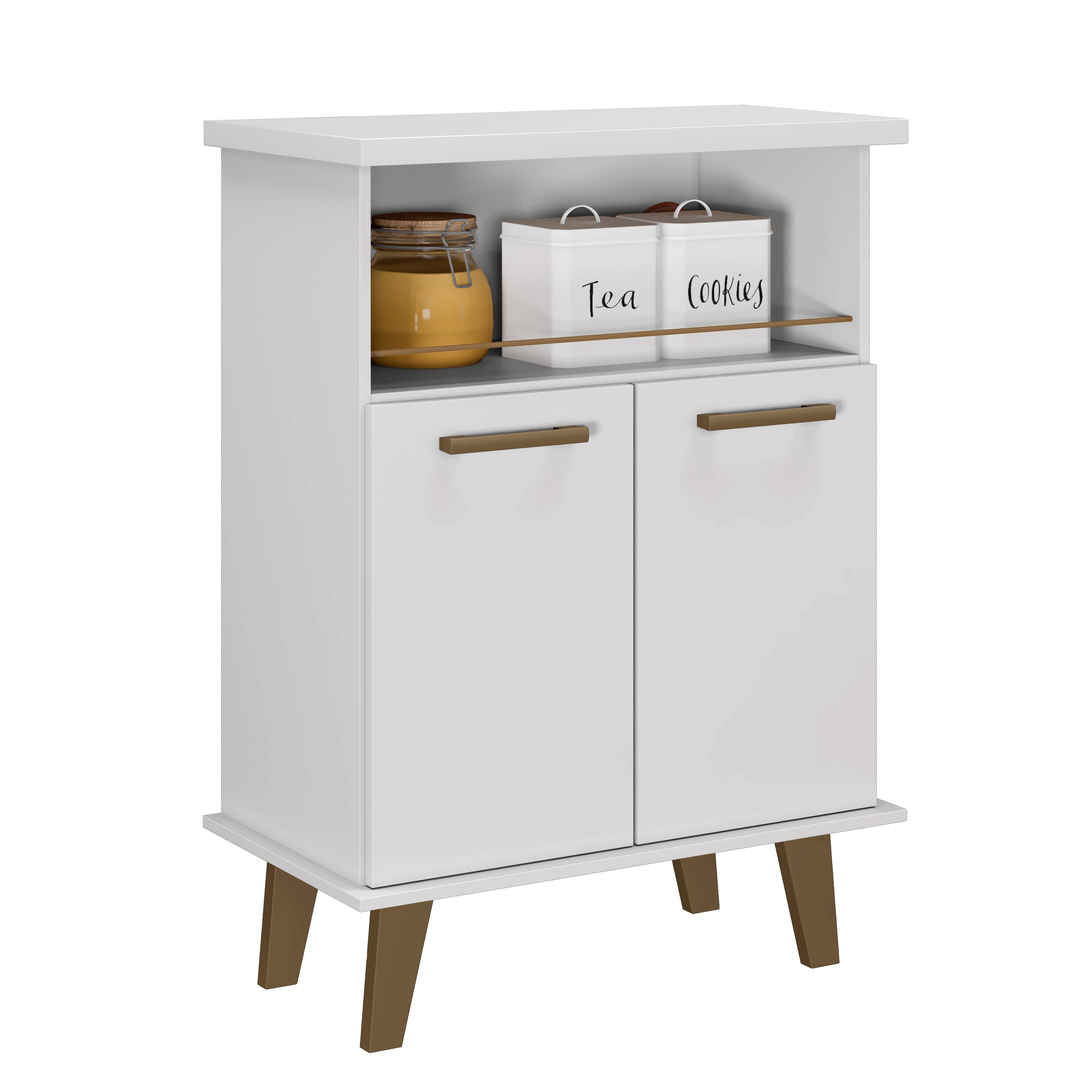 Balcao Arte Smart 60 2P1N Branco Arte Moveis