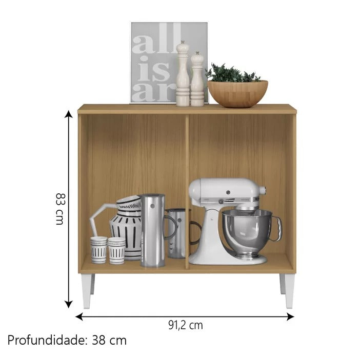 Balcão de Cozinha Buffet 2 Portas Isabelle Aramóveis - Móveis furniture