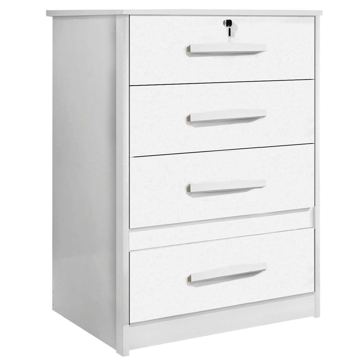 Cômoda 4 Gavetas Veneza Branco – BENETIL - Móveis furniture