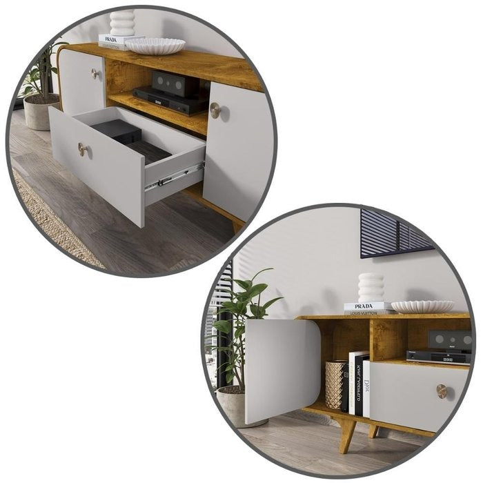 Rack até 75″ Noronha Naturale/Off White – BECHARA