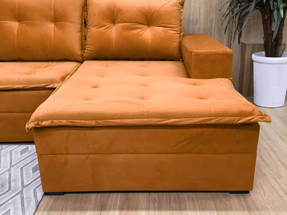 Sofá Canto Terracota Leblon - Móveis furniture