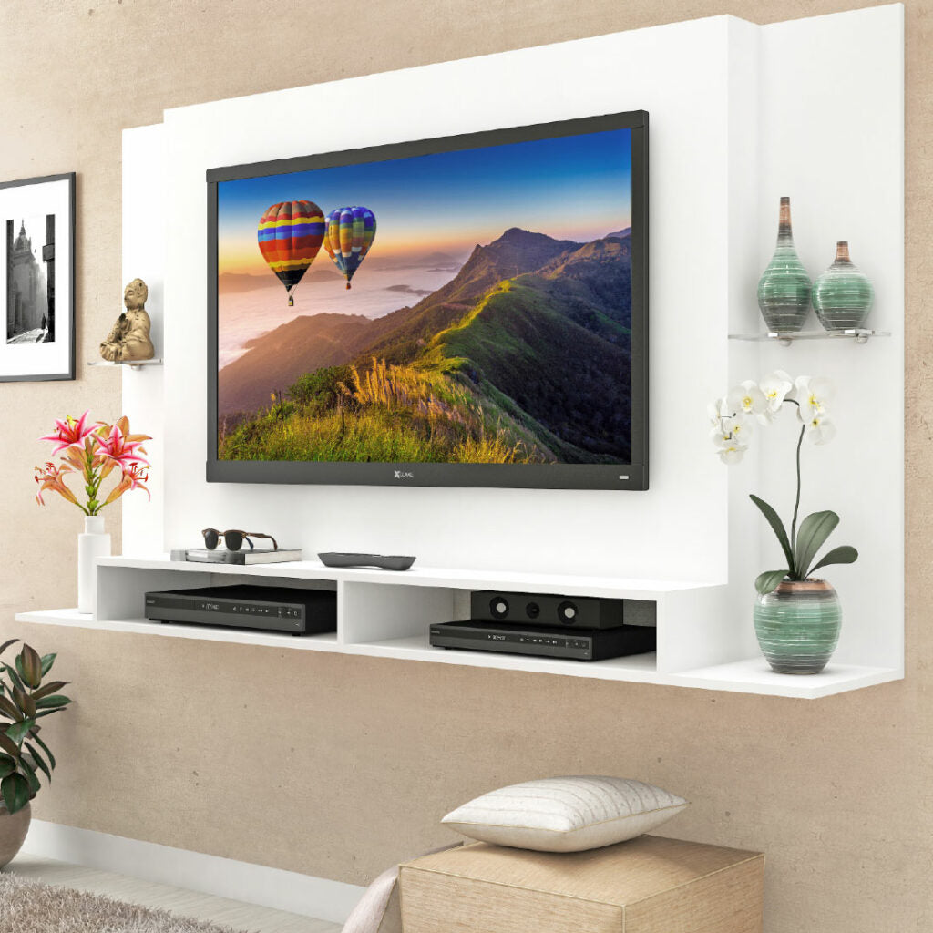 Painel até 60″ Jonas P700 Branco – FELLICCI - Móveis furniture