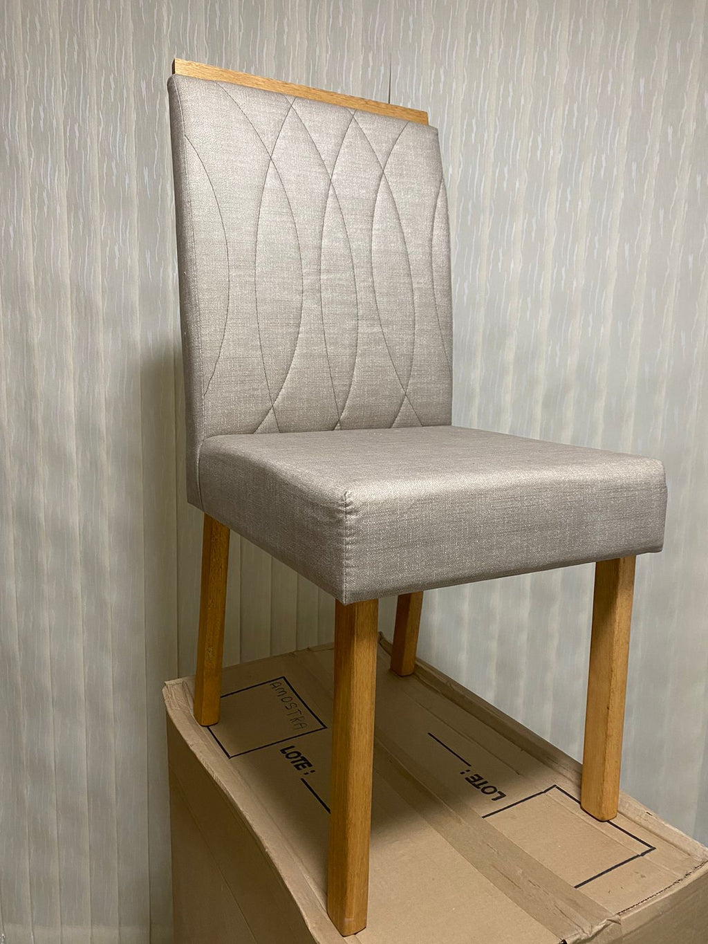 Mesa Jade.Slim 100x80 Tampo Malaga MDF.Vdr com Base Slim Imbuia Mel.Off White Carvalho Decor - Móveis furniture