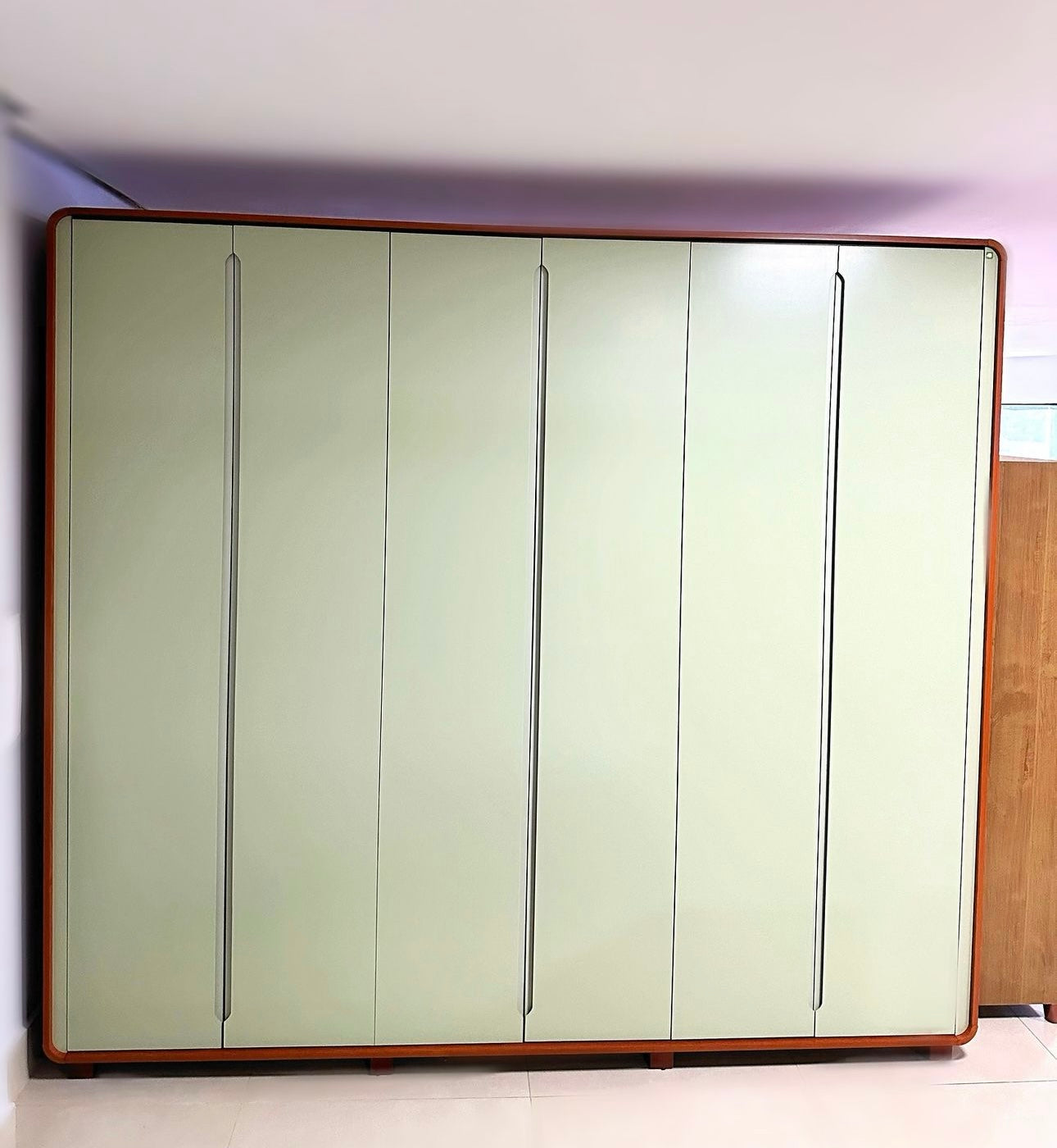 Guarda-roupa Casal Loop 6 Portas Frassino/Salvia - Móveis furniture