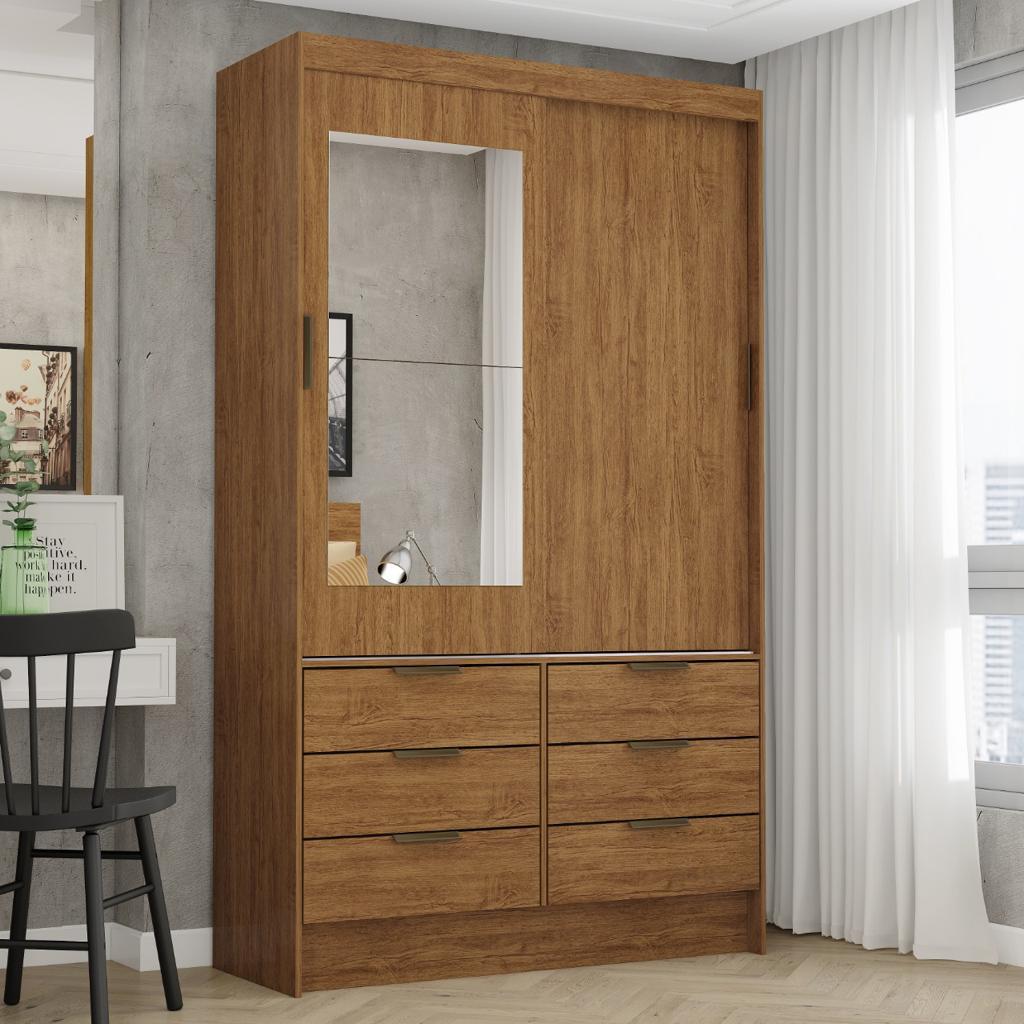 Guarda-Roupa 2 Portas Sevilha Plus(Com espelho) - Móveis furniture