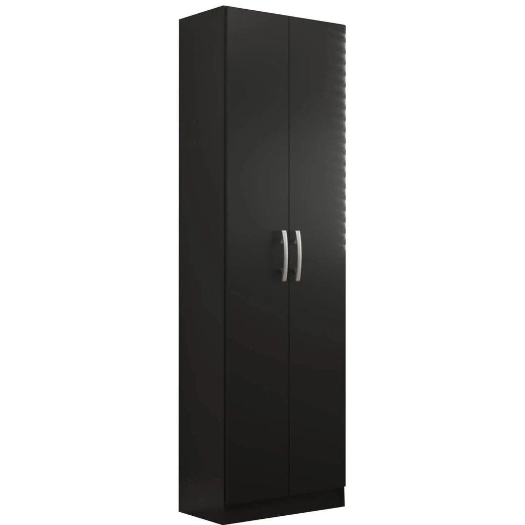 Armário Multiuso Milão com 2 Portas e 4 Prateleiras Evidencia PRETO