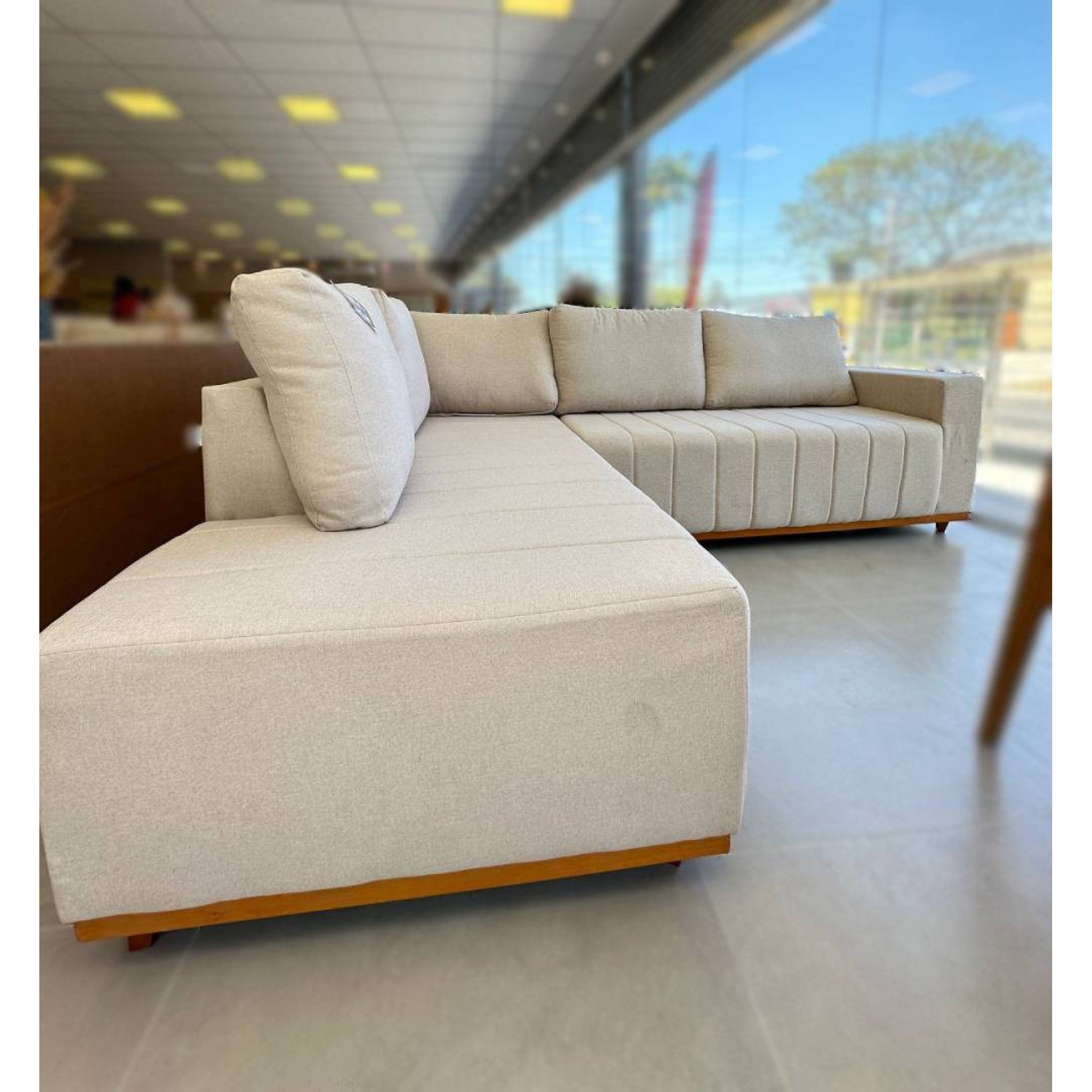 Sofá de Canto Eros beje