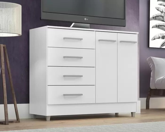 Comoda Gisele 4G2P Branco - Móveis furniture