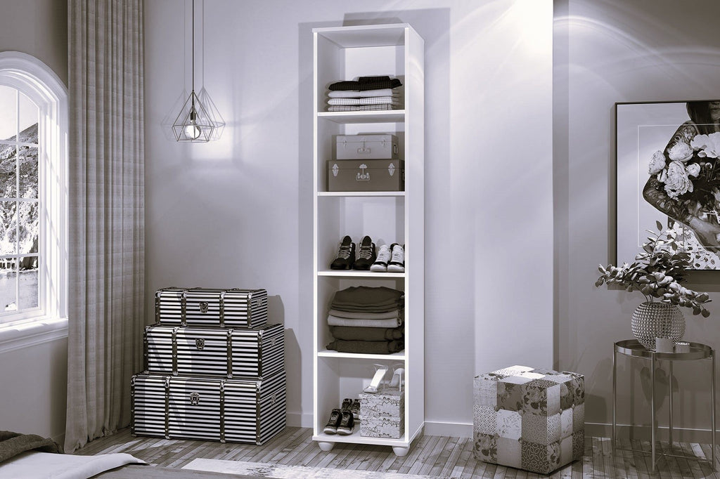 Multiuso Lune com Chaves e Rodizios Jequitib - Móveis furniture