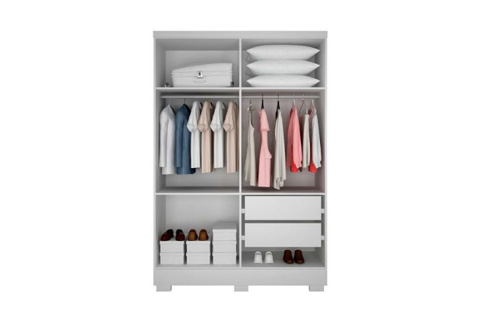 GUARDA ROUPA MILLY SOLTEIRO 4PTS – BRANCO – NH