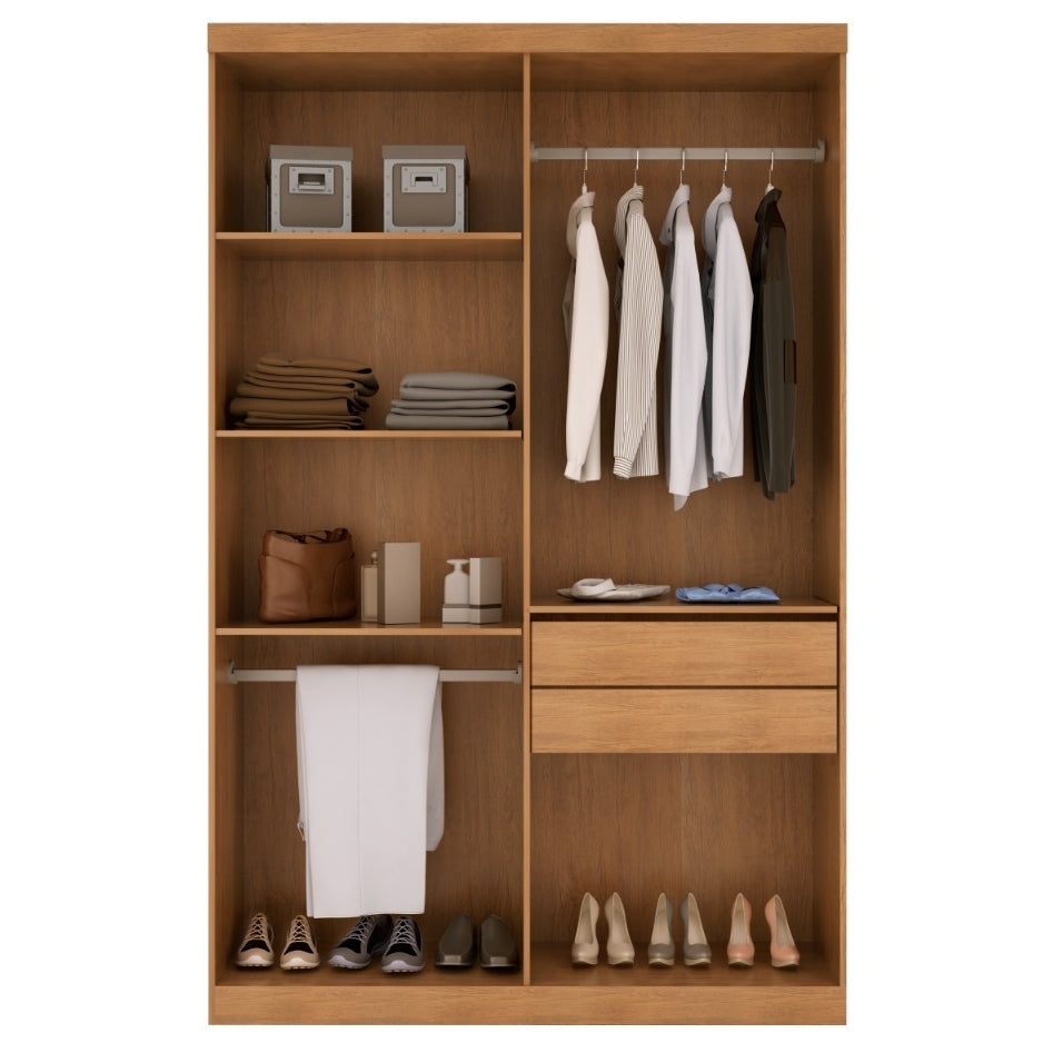 Guarda-Roupa 4 Portas Hawaii 1,21 m Naturale/Off White – RUFATO