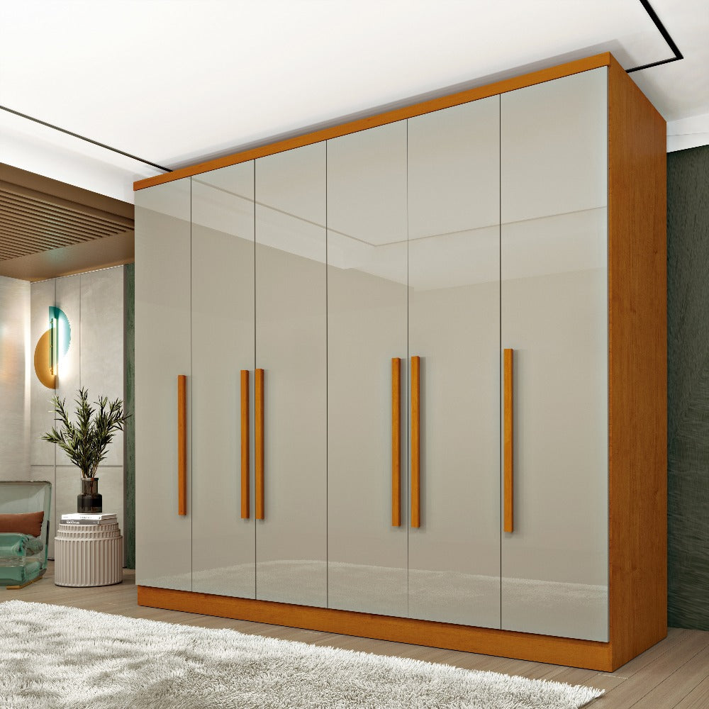 Roupeiro Padova.Veneza 6P4G Cinamomo.Off White TCIL