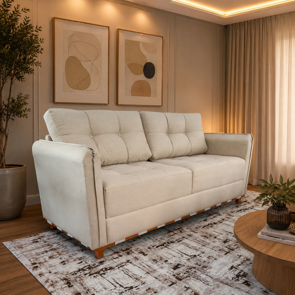 Sofá Living MJ141 1,80 m Linho Bege 02 – MAJESTOSO ESTOFADOS