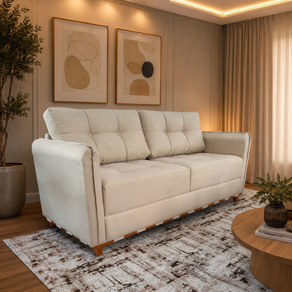 Sofá Living MJ141 1,80 m Linho Bege 02 – MAJESTOSO ESTOFADOS