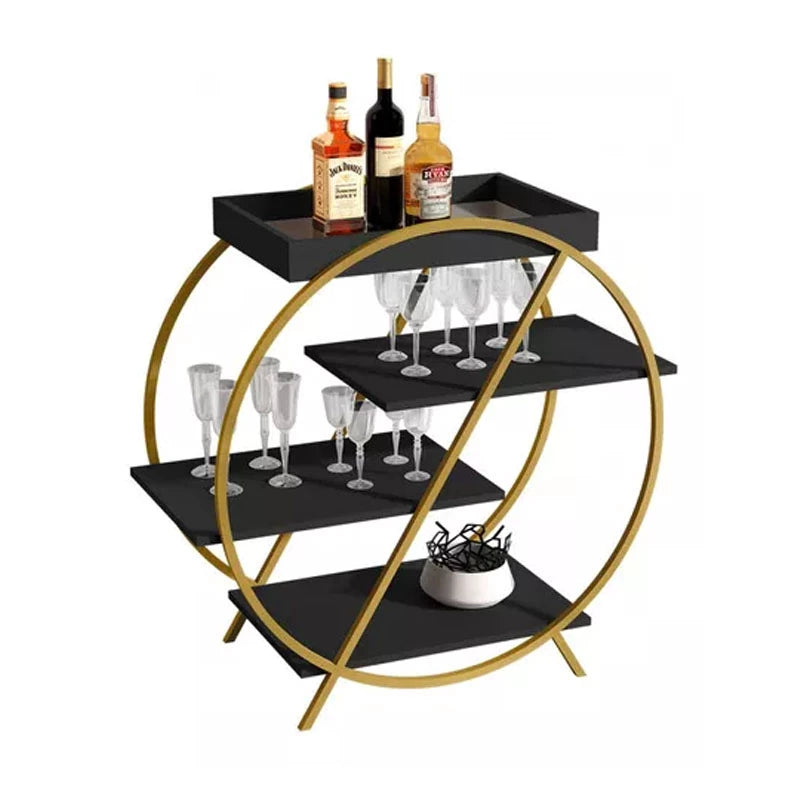 Adega JB 4009 Luxo Preto/Dourado JB Bechara - Móveis furniture