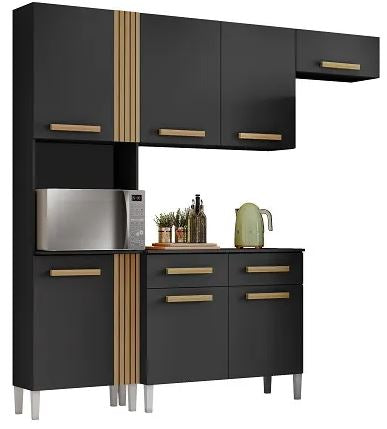 Armário de Cozinha Completa Juma 7 Portas 2 Gavetas Aramóveis - Móveis furniture