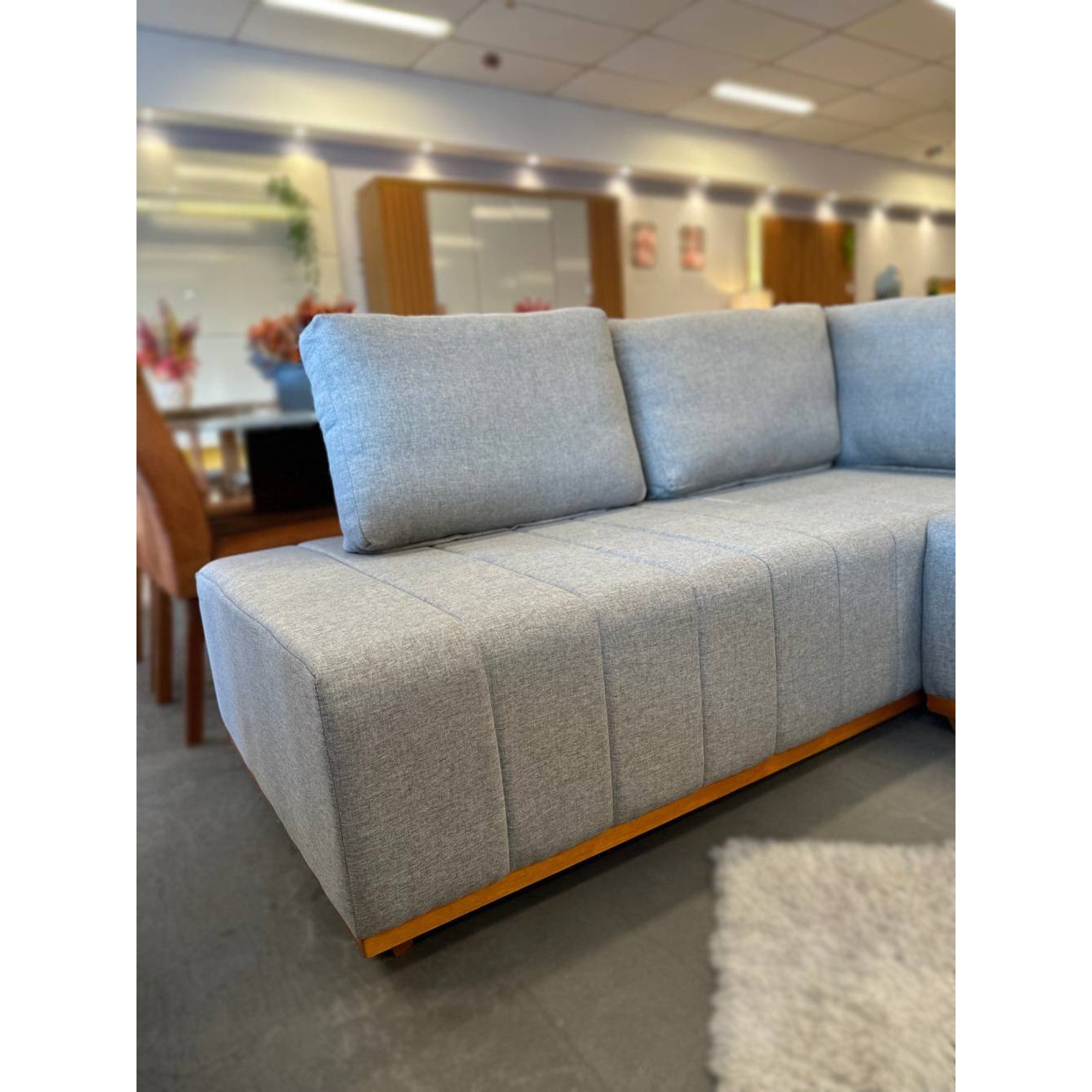 Sofá de Canto Eros cinza