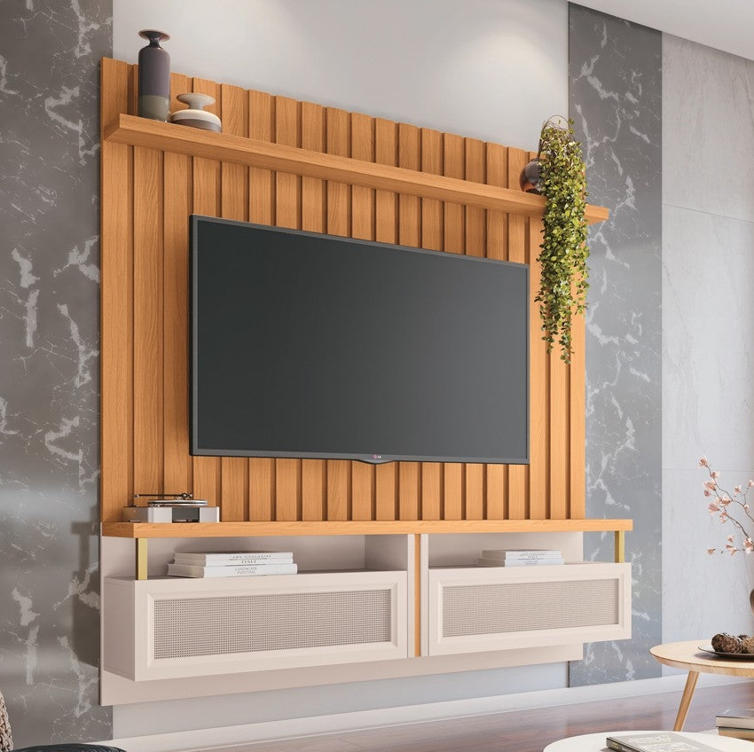 Home Suspenso até 70″ Átrio 1.8 Cinamono/Off Whit - Móveis furniture