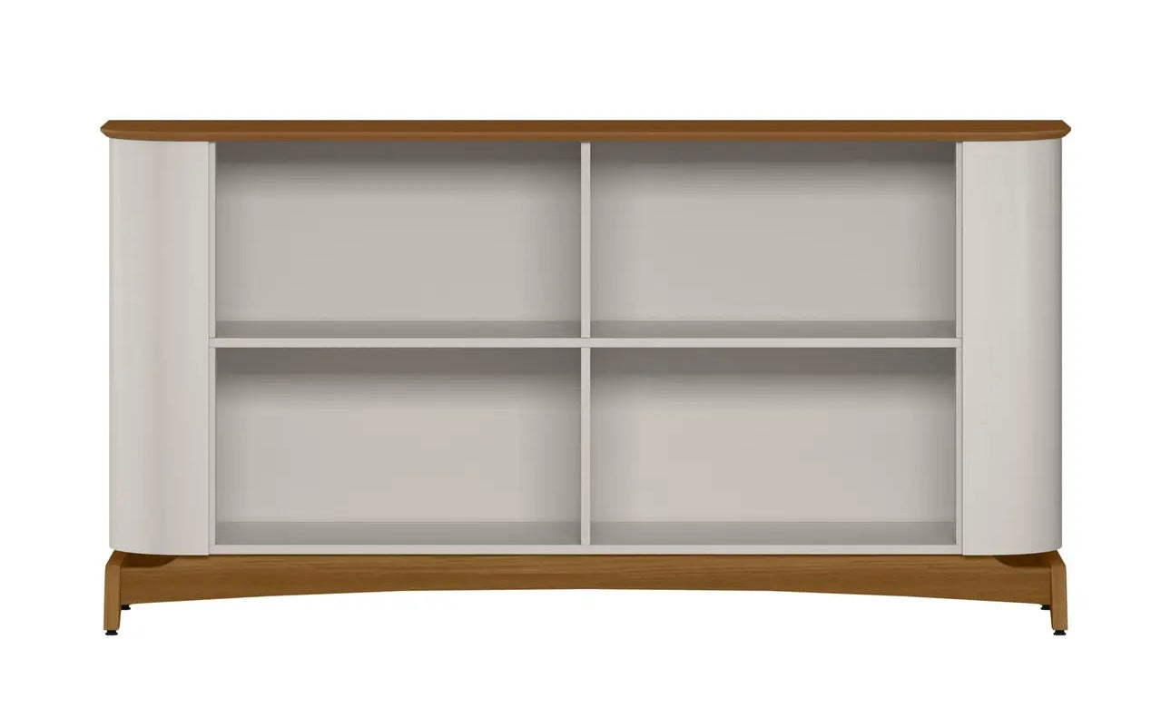 Buffet Serena com 4 Portas e Pés de Madeira Maciça New Ceval