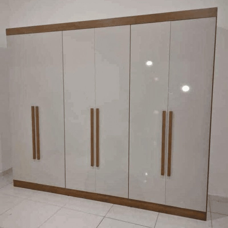 Guarda-Roupa 6 Portas Berlim 2,00 m Cinamono/Off White – MINASPLAC