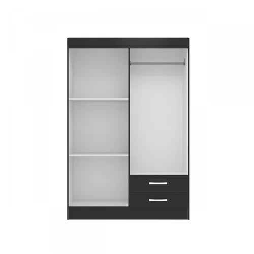 Guarda-Roupa Solteiro 4 Portas 2 Gavetas Atalaia Evidência Móveis - Móveis furniture